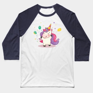 Unicorn Party Baseball T-Shirt